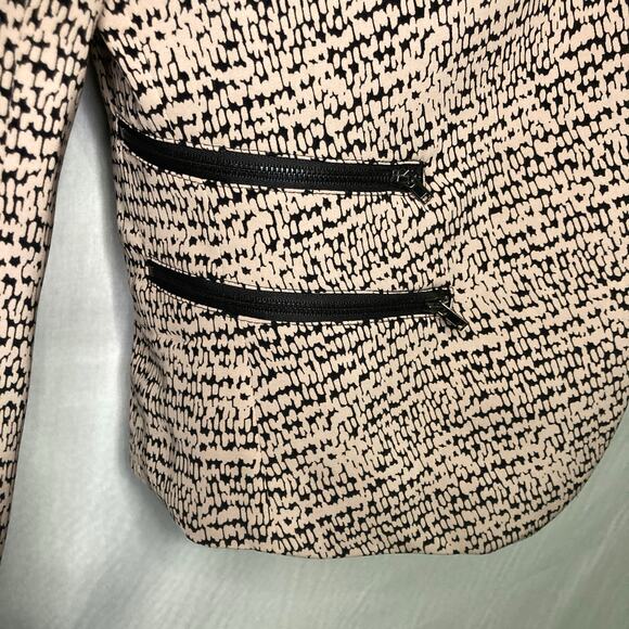 Halogen Petite Size S Open-Front Asymmetrical Blazer Jacket with Zipper Pockets - Picture 5 of 5